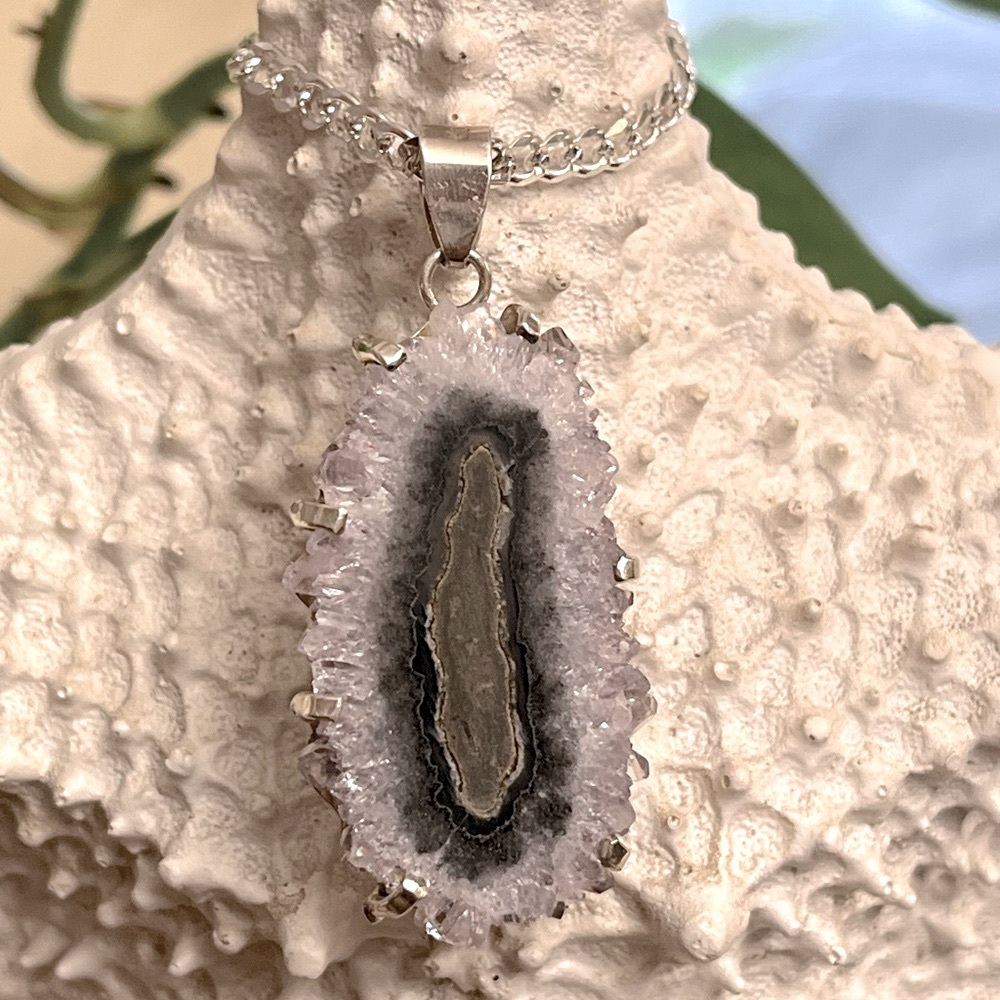 Sterling Silver Amethyst Stalactite